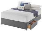 Silentnight Small Double 2 Drawer Divan Bed Base - Grey