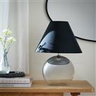 Argos Home Ombre 35cm Glass Table Lamp - Charcoal
