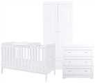 Tutti Bambini Rio Cot Bed Nursery Furniture Set - White
