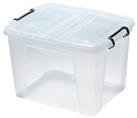 Strata 3 x 40L Smart Storage Boxes With Lid - Clear