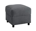 Argos Home Harry Fabric Storage Footstool - Charcoal