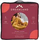 Dreamland Deluxe Velvet Mustard Heated Throw - Large