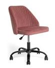 Habitat Nori Velvet Office Chair - Pink