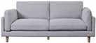 Habitat Salome Fabric 3 Seater Sofa - Light Grey