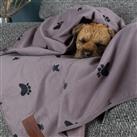 Paws For Slumber Waterproof Grey Pet Blanket-Medium