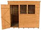 Forest 4Life Wooden Overlap Pent Garden Shed - 8 x 6ft