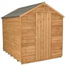 Forest 4Life Wooden Overlap Windowless Apex Shed - 8 x 6ft