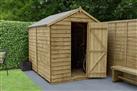 Forest Wooden Overlap Windowless Apex Garden Shed - 8 x 6ft