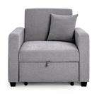 Habitat Reagan Single Fabric Chairbed - Light Grey