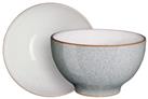 Denby Elements Set of 4 Stoneware Nibble Bowls - Light Grey