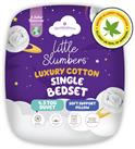 Slumberdown Luxury Cotton 4.5Tog Kids Duvet & Pillow -Single