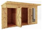 Mercia Maine Summerhouse with Side Shed - 12 x 6ft