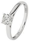 Revere 9ct White Gold 0.50ct Diamond Engagement Ring - O