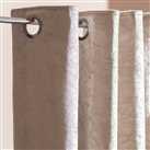 Argos Home Crushed Velvet Lined Eyelet Curtains - Champagne