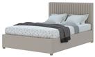 Aspire Double Linen Adjustable Bed with Mattress - Off White