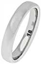 Revere Sterling Silver Heavyweight Wedding Ring - P