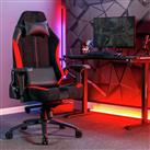 X Rocker Onyx Ergonomic Office Gaming Chair - Black & Red