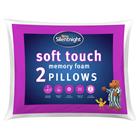 Silentnight Soft Touch Memory Foam Medium Pillow 2- Pack