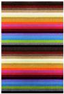 Linea Stripe Flatweave Rug - Multicoloured - 100x66cm