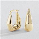 Revere 9ct Yellow Gold Creole Earrings