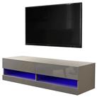 GFW Galicia 120cm LED Wall TV Unit - Grey