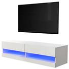 GFW Galicia 120cm LED Wall TV Unit - White