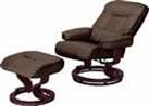 Argos Home Santos Recliner Chair with Footstool - Chocolate