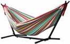 Vivere Salsa Double Hammock with Metal Stand