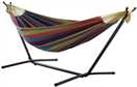 Vivere Tropical Double Hammock with Metal Stand