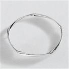 Revere Ladies Sterling Silver Wavy Bangle
