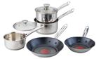 Tefal 5 Piece Non Stick Stainless Steel Pan Set