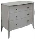 Amelie 3 Drawer Chest of Drawers - Grey