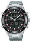 Lorus Men's Stainless Steel Black Dial Bracelet Watch