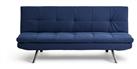 Habitat Nolan Fabric 3 Seater Clic Clac Sofa Bed-Denim Blue