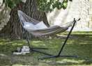 Argos Home Hammock with Metal Stand - White & Grey
