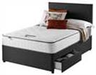 Silentnight Comfort Double 2 Drawer Divan Bed - Charcoal