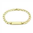 Revere 9ct Gold Men's Personalised Curb ID Bracelet