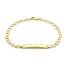 Revere 9ct Gold Personalised Curb ID Bracelet