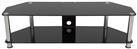 AVF Classic Up to 65 Inch Glass TV Stand - Black and Chrome