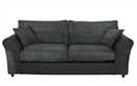 Argos Home Harry Faux Leather 3 Seater Sofa - Charcoal
