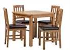 Argos Home Ashwell Oak Veneer Dining Table & 4 Chairs