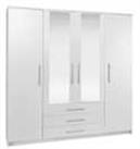 Argos Home Normandy 4 Door 3 Drawer Mirror Wardrobe - White