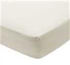 Habitat Egyptian Cotton 400TC Cream Fitted Sheet- Single