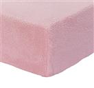 Argos Home Fleece Pale Pink Fitted Sheet - Superking