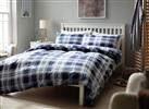 Argos Home Check Blue & White Bedding Set - Single