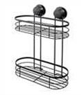 Argos Home Suction Cup Wire 2 Tier Shower Caddy - Black