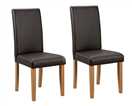 Argos Home Pair of Midback Dining Chairs - Chocolate