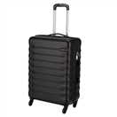 Featherstone 4 Wheel Hard Medium Suitcase - Black