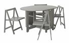 Argos Home Butterfly Dining Table & 4 Chairs - Grey