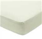 Habitat Egyptian Cotton 400TC Cream Fitted Sheet- Superking